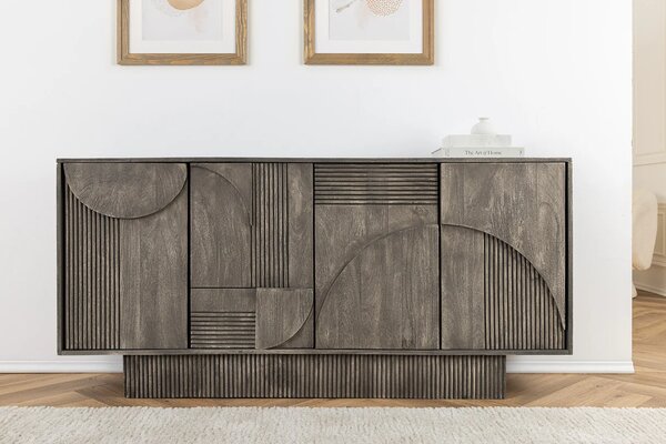 Komoda ART DECO GREY 170 CM masiv mango Nábytek | Úložné prostory | Komody | Nízké