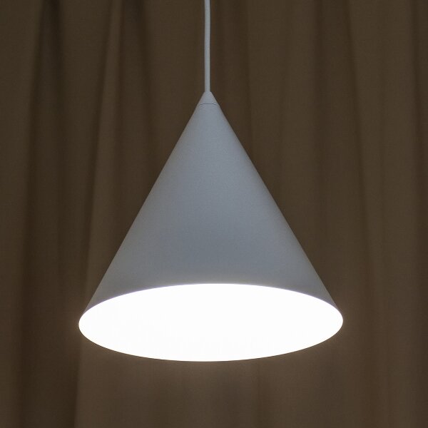 Lustr na lanku ETNA II 1xE27/15W/230V pr. 25 cm bílá