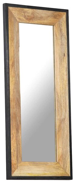 Zrcadlo 110 x 50 cm masivní mangovníkové dřevo 321631