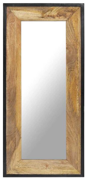Zrcadlo 110 x 50 cm masivní mangovníkové dřevo 321631