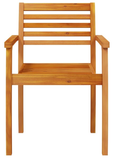 Zahradní židle 4 ks 59 x 55 x 85 cm masivní akáciové dřevo 3216303