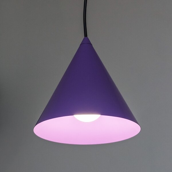 Lustr na lanku ETNA II 1xE27/15W/230V pr. 18,5 cm fialová