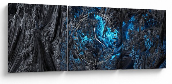 Obraz - Pohled do nitra (s hodinami) (90x30 cm)