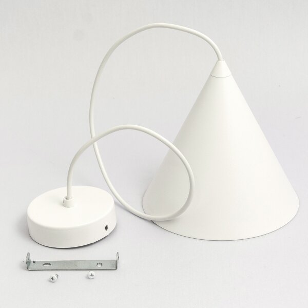 Lustr na lanku ETNA II 1xE27/15W/230V pr. 18,5 cm bílá