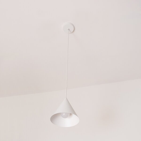 Lustr na lanku ETNA II 1xE27/15W/230V pr. 18,5 cm bílá