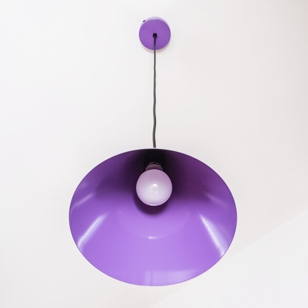 Lustr na lanku ETNA II 1xE27/15W/230V pr. 25 cm fialová