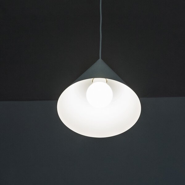 Lustr na lanku ETNA II 1xE27/15W/230V pr. 18,5 cm bílá