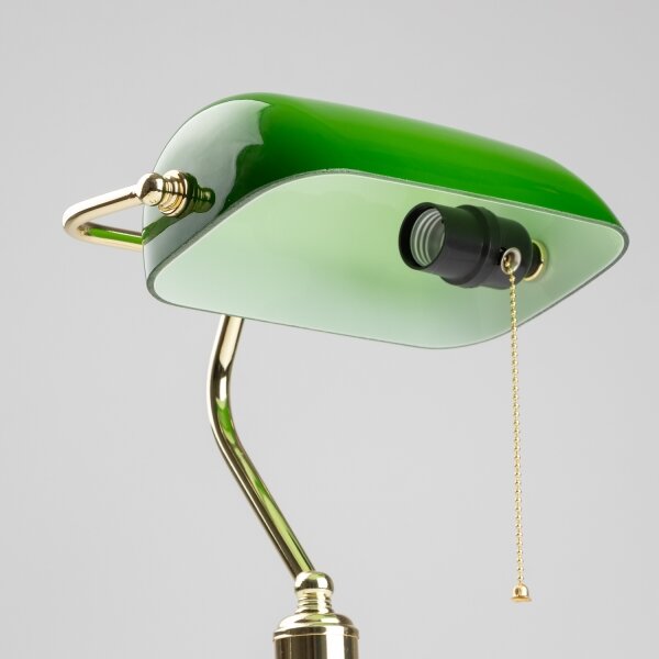 Brilagi - Stolní lampa BANK OFFICE 1xE27/60W/230V zlatá/zelená