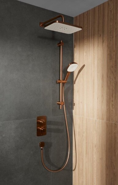 KFA Armatura 5759-301-34 - Sprchová sada s term. podom. baterií MALAGA rose gold