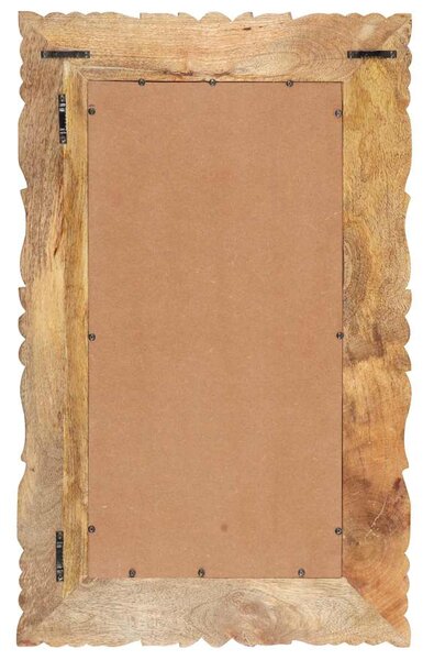 Zrcadlo 80 x 50 cm masivní mangovníkové dřevo 321636