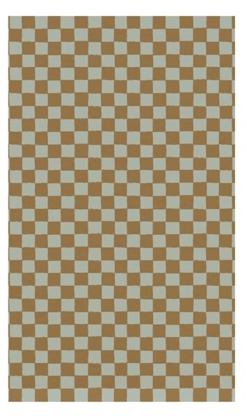 Balicí papír Checker Mint / Ocher – 10 m