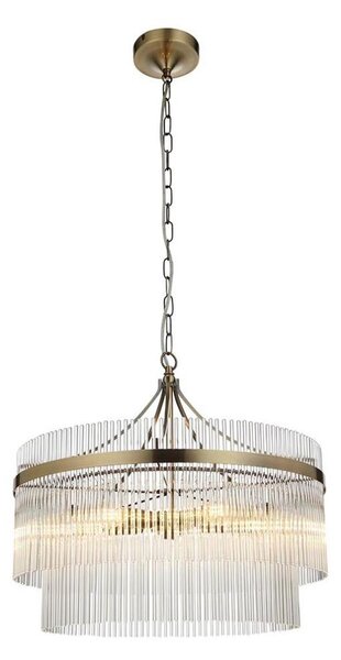 Endon 99166 - Lustr na řetězu MARIETTA 5xE14/7W/230V mosaz/čirá