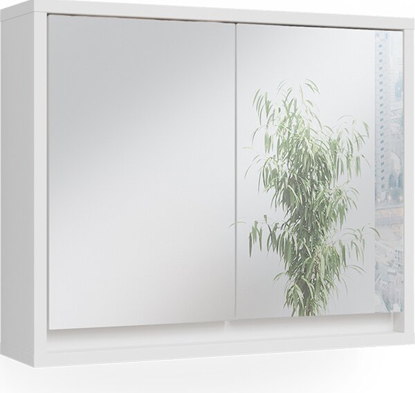 Koupelnová zrcadlová skříňka Vicco Mila Bílá 55 x 45 cm, Model 37571