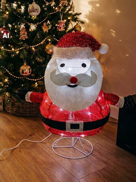 Sinsay - Vánoční LED lampička ve tvaru Santa Clause - červená