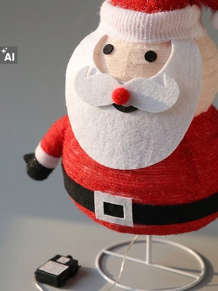 Sinsay - Vánoční LED lampička ve tvaru Santa Clause - červená
