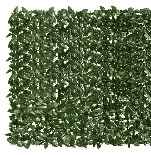 Balkonová zástěna s tmavě zelenými listy 300 x 150 cm 3216424