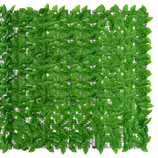 Balkonová zástěna se zelenými listy 300 x 150 cm 3216425