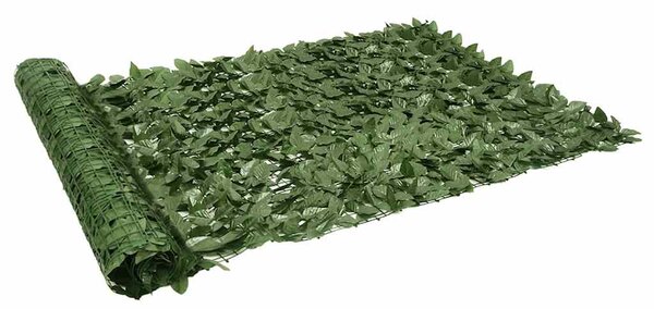 Balkonová zástěna s tmavě zelenými listy 300 x 150 cm 3216424