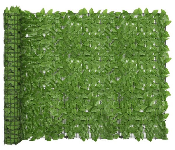 Balkonová zástěna se zelenými listy 300 x 150 cm 3216425