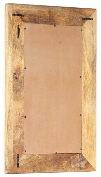 Ručně vyřezávané zrcadlo 80 x 50 x 2,6 cm masivní mangovník 321645