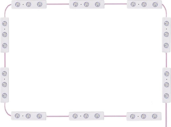 Verk 27515 LED pásek na zrcadlo USB, stmívatelný, 10 zářovek