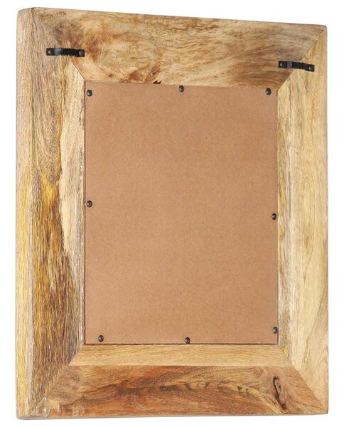 Ručně vyřezávané zrcadlo 50 x 50 x 2,6 cm masivní mangovník 321644