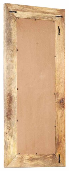 Ručně vyřezávané zrcadlo 110 x 50 x 2,6 cm masivní mangovník 321646