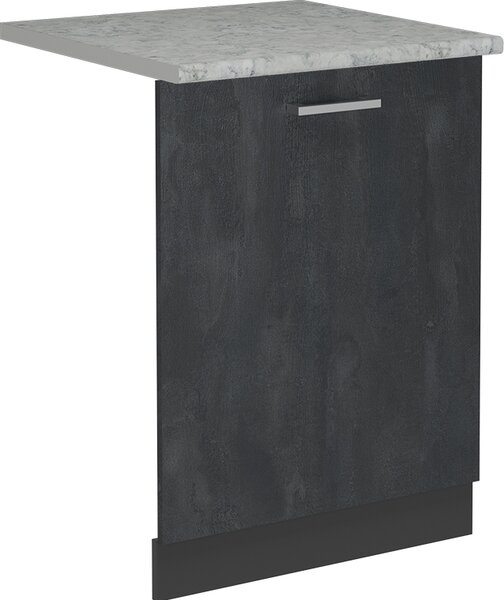 Čelní panel myčky Vicco R-Line Černý beton 60 cm s pracovní deskou, Model 55102