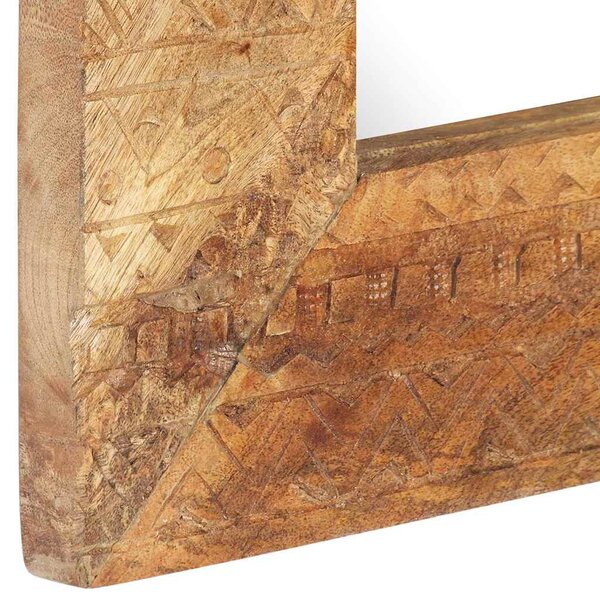 Ručně vyřezávané zrcadlo 80 x 50 x 2,5 cm masivní mangovník 321648