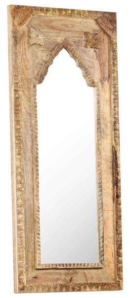 Zrcadlo 50 x 3 x 110 cm masivní mangovníkové dřevo 321650