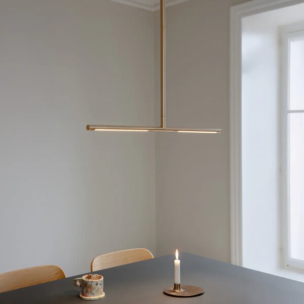 Umage Závěsné LED svítidlo OMNI, 22W, š. 74 cm, 2700 stmívatelné Barva: Mosaz