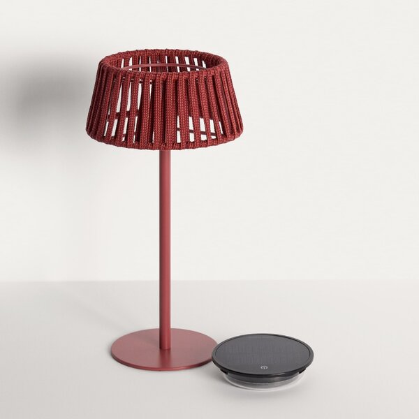 Kave Home Terakotově červená zahradní solární LED lampa Aldet