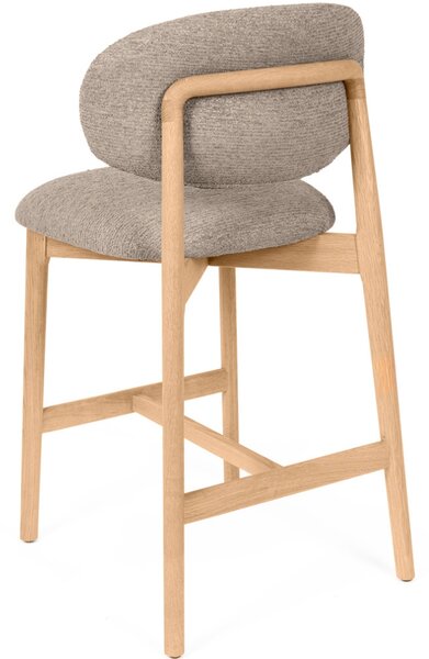 Somcasa Světle hnědá čalouněná barová židle Renzo 66 cm