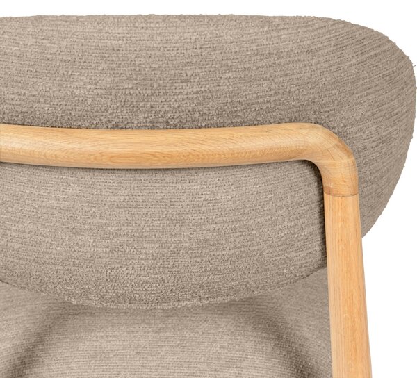 Somcasa Světle hnědá čalouněná jídelní židle Wanda