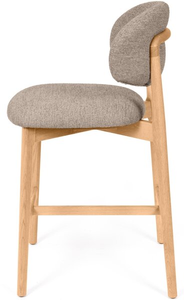 Somcasa Světle hnědá čalouněná barová židle Renzo 66 cm