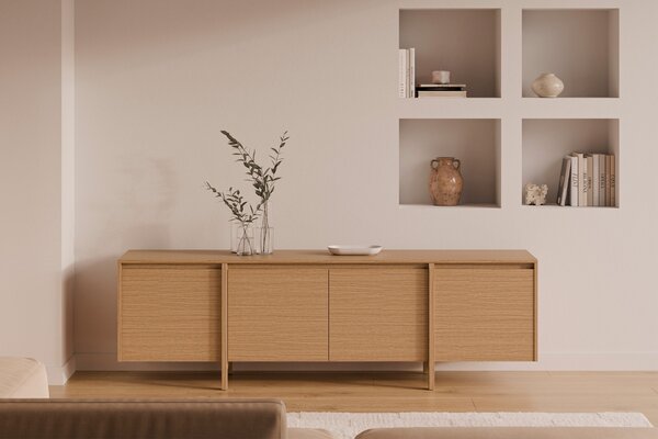 LÉTO -15% Somcasa Dubový TV stolek Pacific 200 x 43 cm
