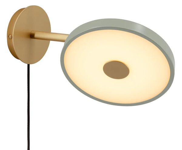 Umage Nástěnné LED svítidlo ASTERIA Short, 12W, h. 25 cm, 2700K stmívatelné Barva: Bílá-mosaz