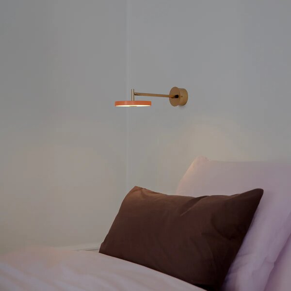 Umage Nástěnné LED svítidlo ASTERIA, 12W, h. 42 cm, 2700K stmívatelné Barva: Bílá-mosaz
