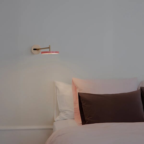 Umage Nástěnné LED svítidlo ASTERIA, 12W, h. 42 cm, 2700K stmívatelné Barva: Bílá-mosaz