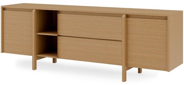 Somcasa Dubový TV stolek Pacific 180 x 43 cm se zásuvkami