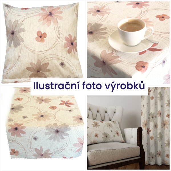 Dekorační látka LINO 25368-101 bez obšití 150