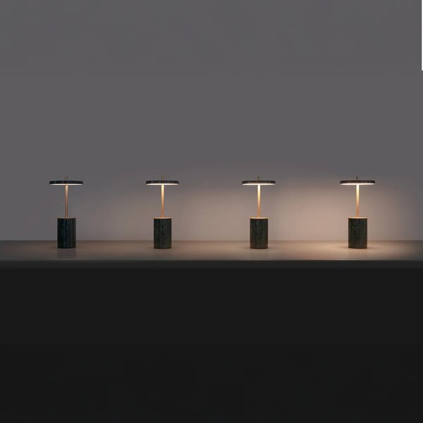 Umage Přenosná LED stolní lampa ASTERIA Move Mini, v. 25,5 cm, 4- krokové stmívání Barva: Černý mramor