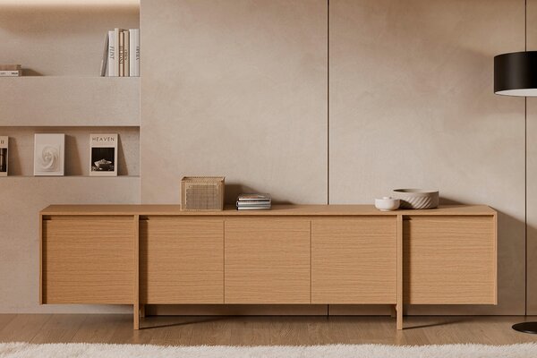 LÉTO -15% Somcasa Dubový TV stolek Pacific 240 x 43 cm
