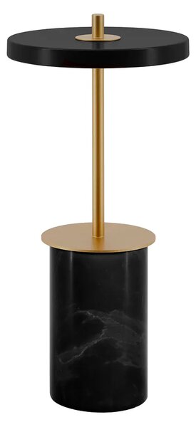 Umage Přenosná LED stolní lampa ASTERIA Move Mini, v. 25,5 cm, 4- krokové stmívání Barva: Černý mramor