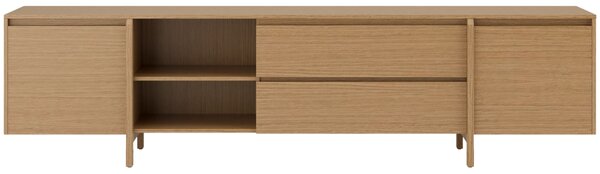 Somcasa Dubový TV stolek Pacific 240 x 43 cm se zásuvkami