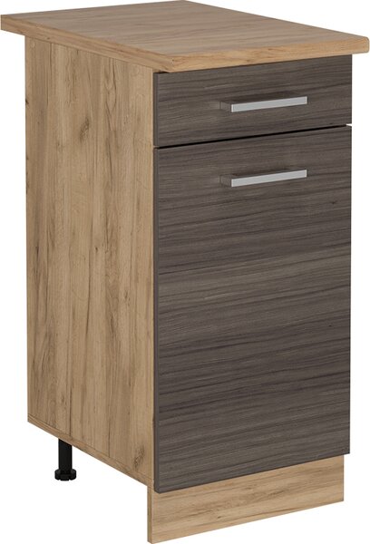 Spodní skříňka kuchyňské linky Vicco R-Line Ušlechtilá šedá 40 cm , PD Dub, Model 54141