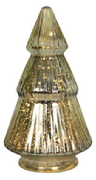 DEKORACE VÁNOČNÍ STROMEK LED 0.5X10.5X19.5CM SKLO