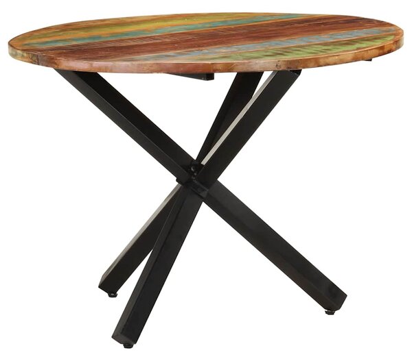 Jídelní stůl kulatý 100 x 100 x 75 cm masivní recyklované dřevo 321682