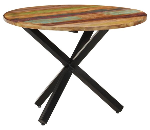Jídelní stůl kulatý 100 x 100 x 75 cm masivní recyklované dřevo 321682