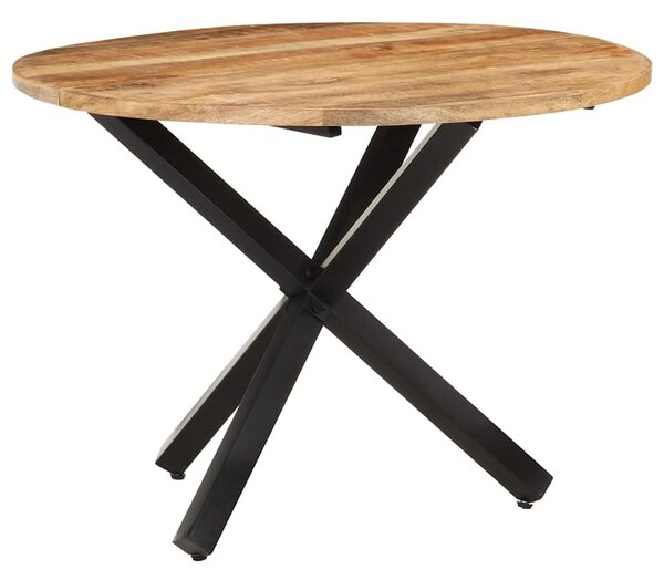 VidaxXL Jídelní stůl kulatý 100 x 100 x 75 cm hrubé mangovníkové dřevo 321681